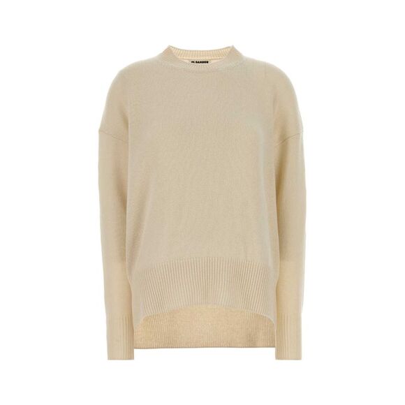 Jil Sander Women Ivory Cashmere Oversize Sweater